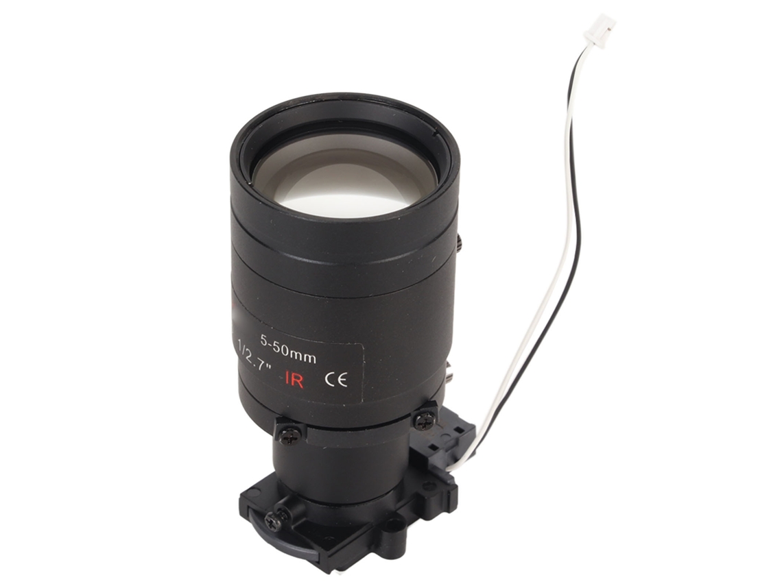 Lente CFTV F1.6 HD 4MP com montagem M12, foco longo, formato de imagem 2.7 polegadas, zoom manual de 10x para câmeras CHABERLU