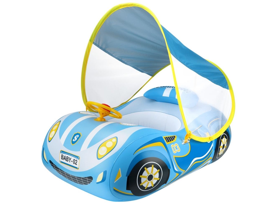 Flutuador de Piscina para Bebê com Toldo e Buzina S/MARCA