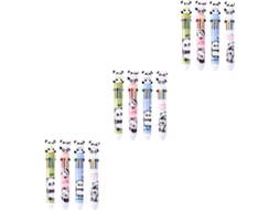 Conjunto De 12 Canetas Esferográficas Com 10 Cores, Decorativas Em
