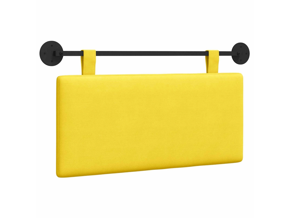 Conjunto 1 Cabeceira Suspensa Vidaxl Amarelo Cordão (100 X 55 X 5 Cm)