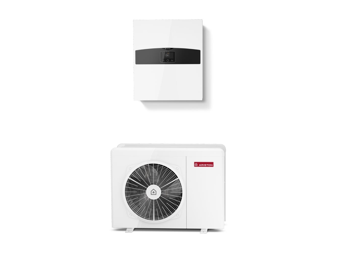 Bomba de Calor Conectada Aire / Agua Monobloque Nimbus Plus M Con Radiador Eléctrico Ariston 3.5 Kw Monofásico