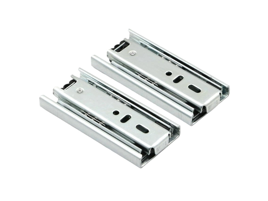 2 Corrediças Para Gaveta De 4, 6e 8-polegadas Com 3 Seções Aço, 4 Polegadas 10cm