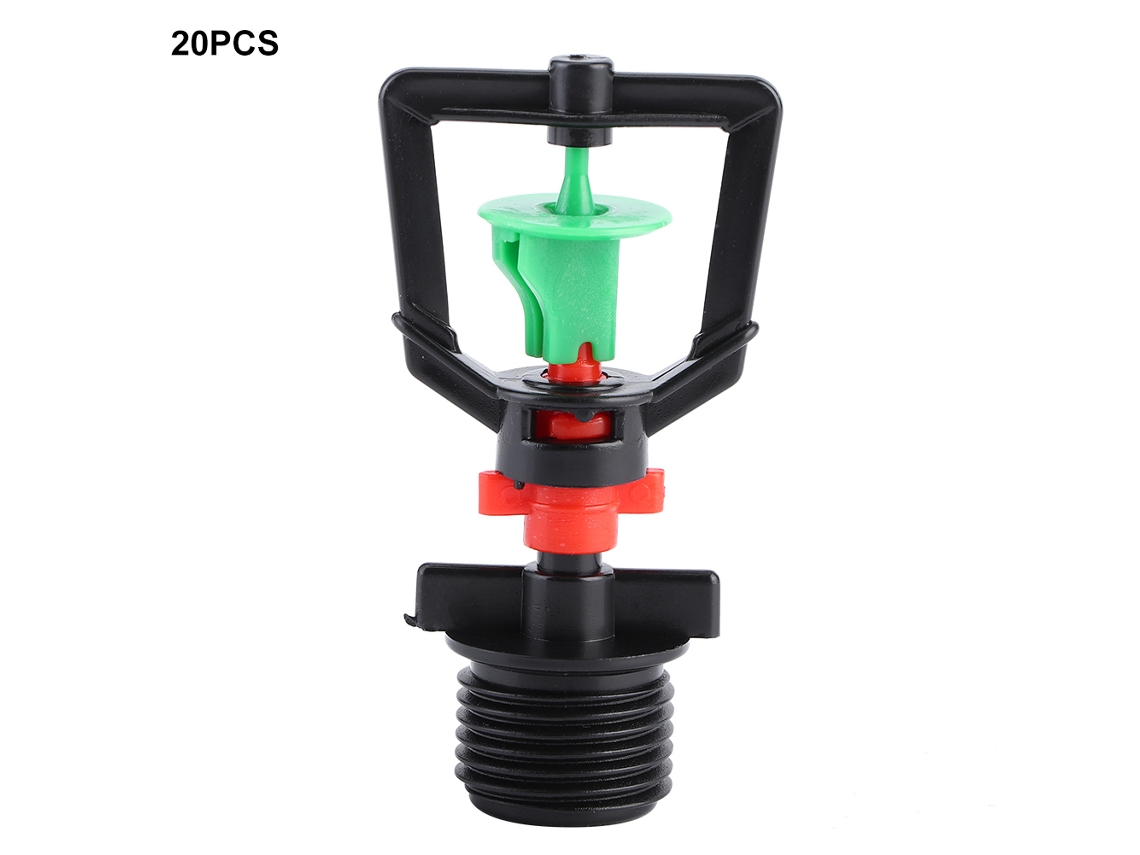 20 Peças Bico de Aspersão G1/2 para Sistema de Irrigação Jardim Micro Aspersão