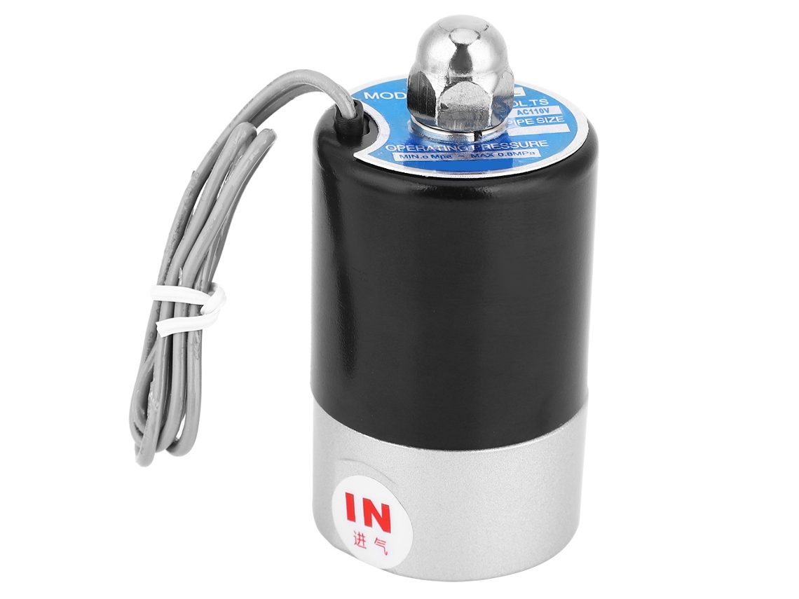 Válvula Solenoide Pilotada Normalmente Fechada G1/8 2 Way Q22xd-2l Ac110v