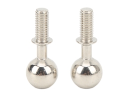 2pcs Pivô De Bola De Aço Resistente À Oxidação E Desgaste Acessórios Para Carros Rc 1/7 1/8