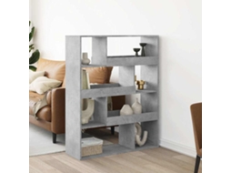 Vidaxl Divisória 100x33x125,5 Cm Derivados De Madeira Cinzento Cimento