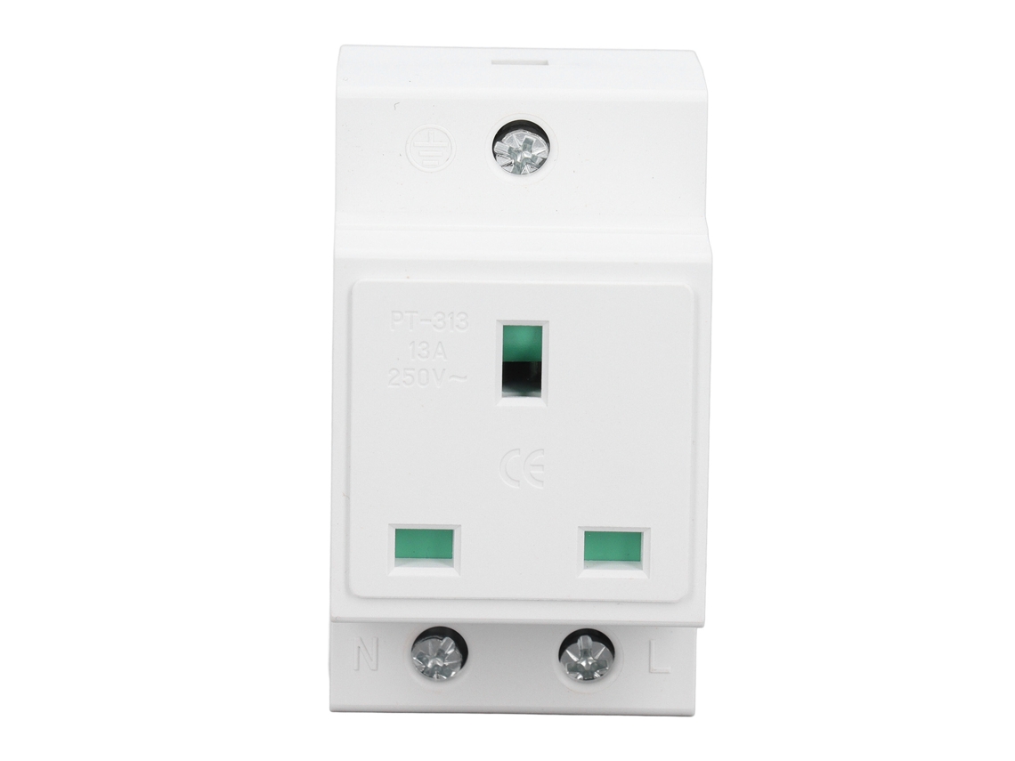 Laxiscreed Tomada Para Din Rail Com Contatos De Proteção E Ligação À Terra De Alta Segurança
