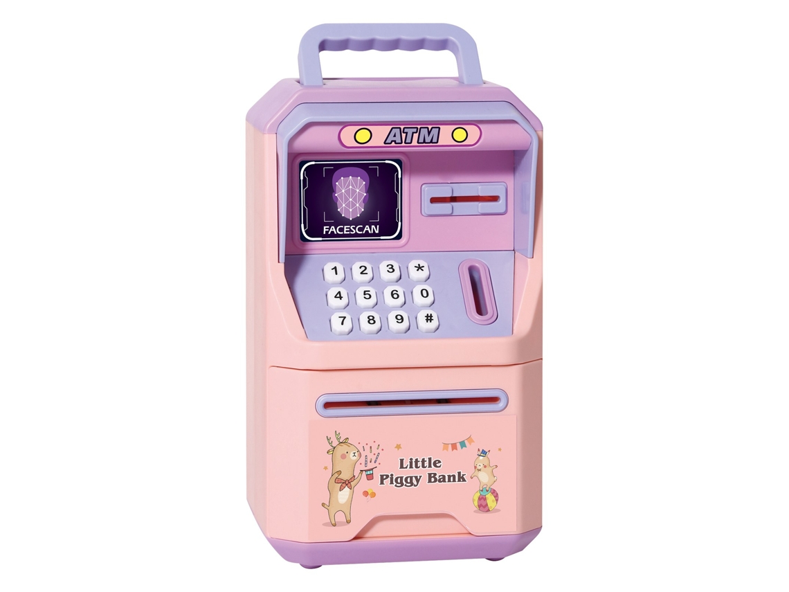 Mali cofrinho Elétrico para Crianças Atm com Reconhecimento Facial e Voz Inteligente