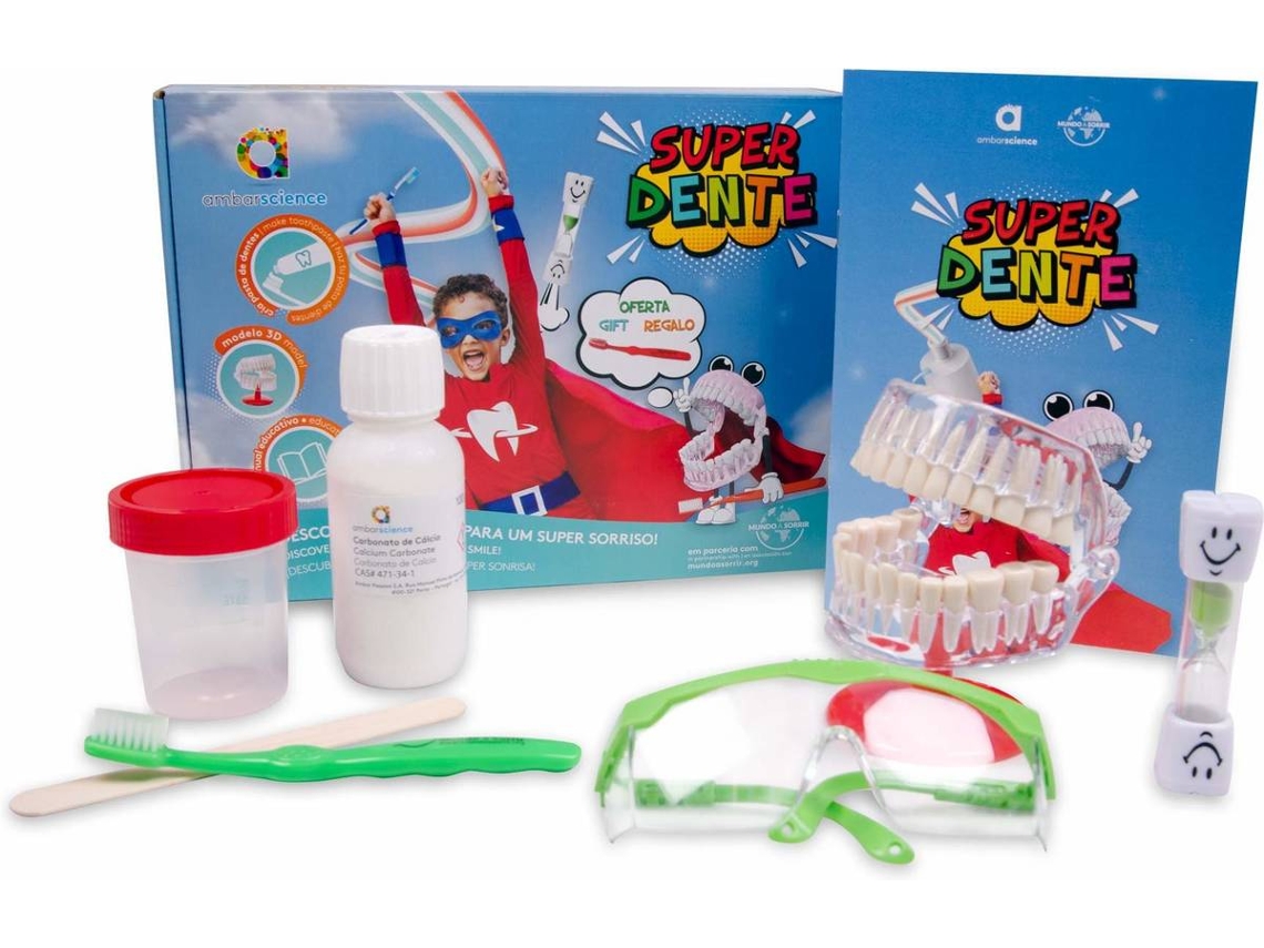 Kit de Ciência AMBARSCIENCE Super Dente (Idade Minima: 6 anos)