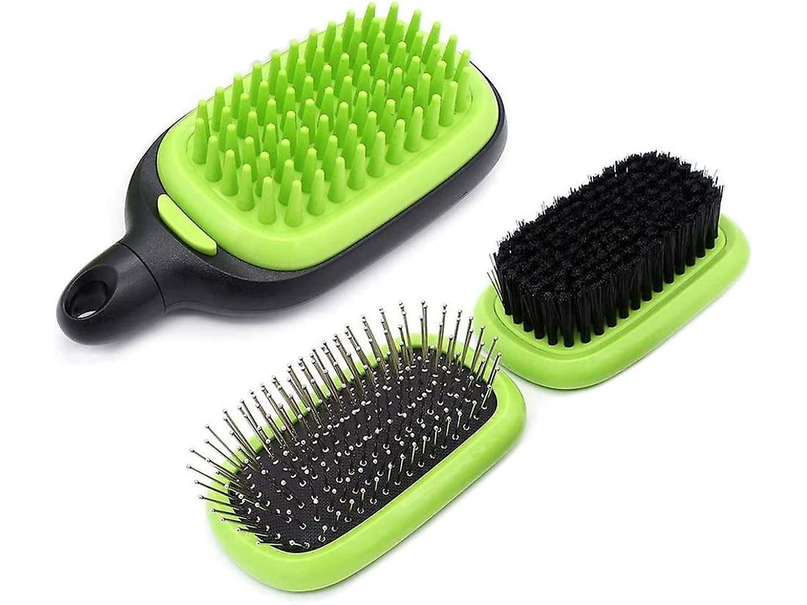 Em 1 Escova Banho Pet Massagem Remove Pelos