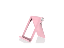 Suporte De Mesa Para Celular E Tablet Com Ângulo Ajustável, Rosa.