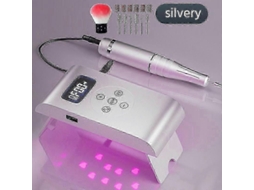 2025 3 em 1 Secador de Unhas e Broca Profissional 35000rpm Manicure Pedicure com 6 Bandas Lixa Multifuncion Al Uv Led Lâmpada GOKOCO