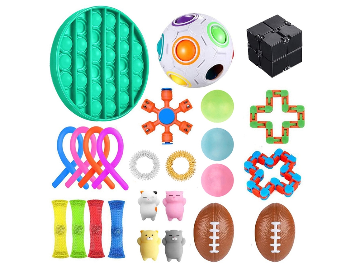 Conjunto De Brinquedos Sensoriais Anti-estresse Abs Para Crianças E Adultos 25pcs