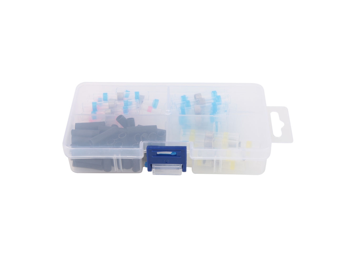 Kit De Conexões De Fio Com Anel De Solda Impermeável E Tubo Retrátil Em Calor 100pcs