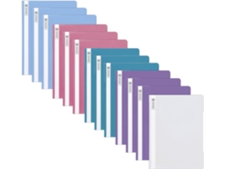 13 Pastas De Arquivo A4 Em Cores Sortidas, Película Pp, Capa Transparente Edição Pastel Gokoco