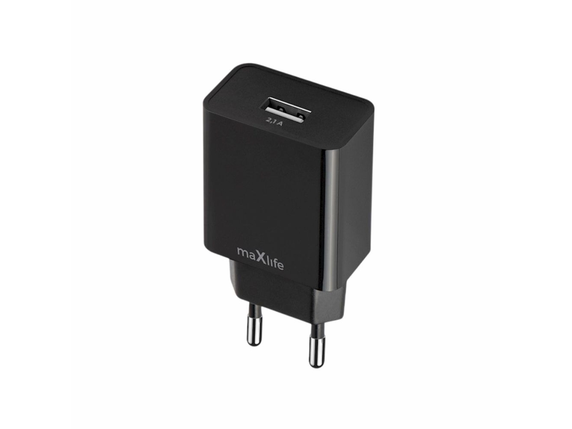 Alimentador Comutado Usb a 5v 2.1a Preto MAXLIFE