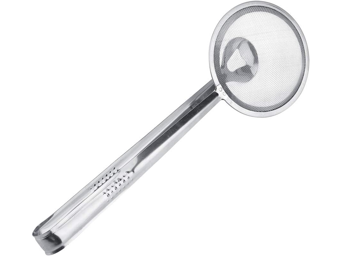 Pinça Multifuncional Para Panelas, Aço Inoxidável De Qualidade Alimentar, Cabo Antiderrapante, Escorredor De Óleo