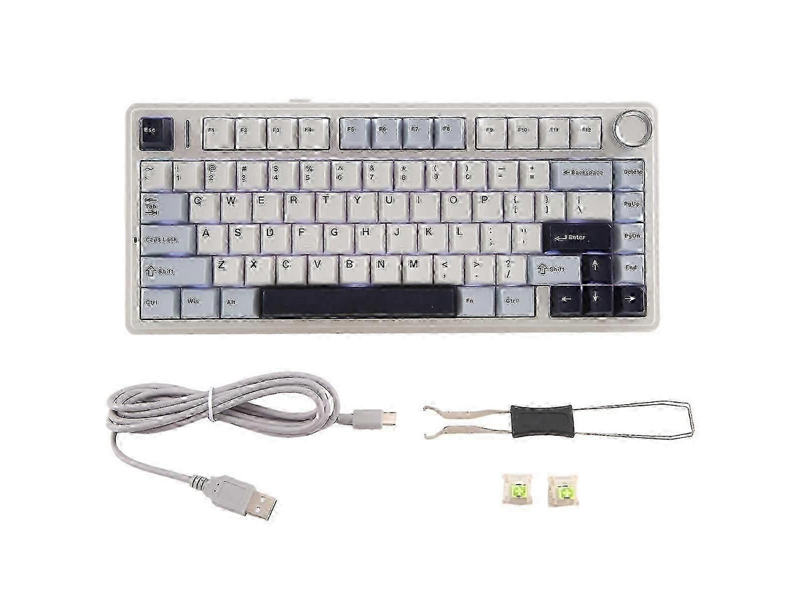 Teclado Bluetooth Dobrável Cinza TAISHENGDA