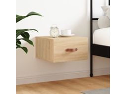 Wall-mounted Bedside Cabinet, Wall-mounted Bedside Cabinets Vidaxl Marrom Madeira Processada (n/a)