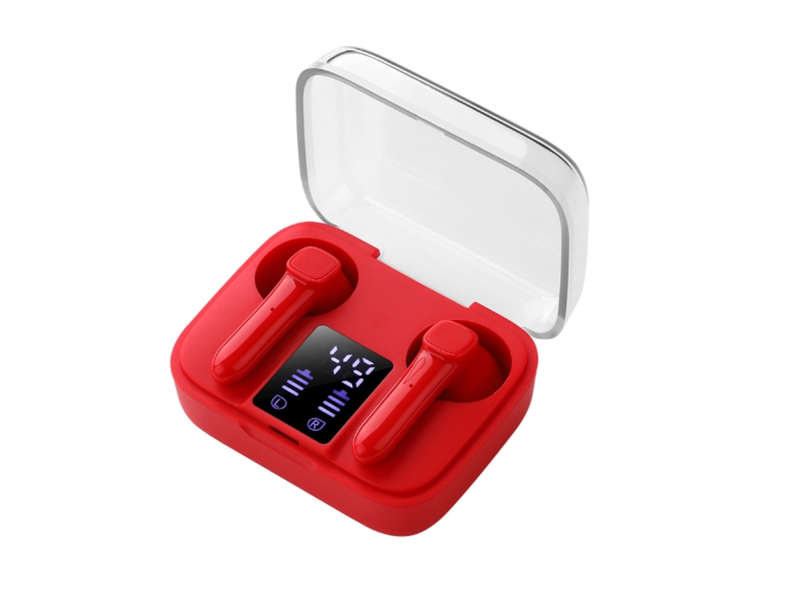 Auriculares YIZHOOD True Wireless Bluetooth Vermelho
