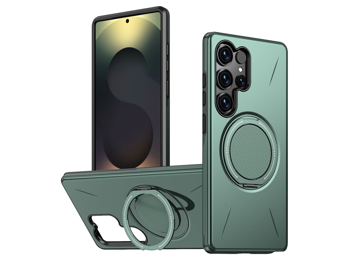 Suporte Giratório Compatível Com Capas Magnéticas De Celulares Samsung.verde-a05