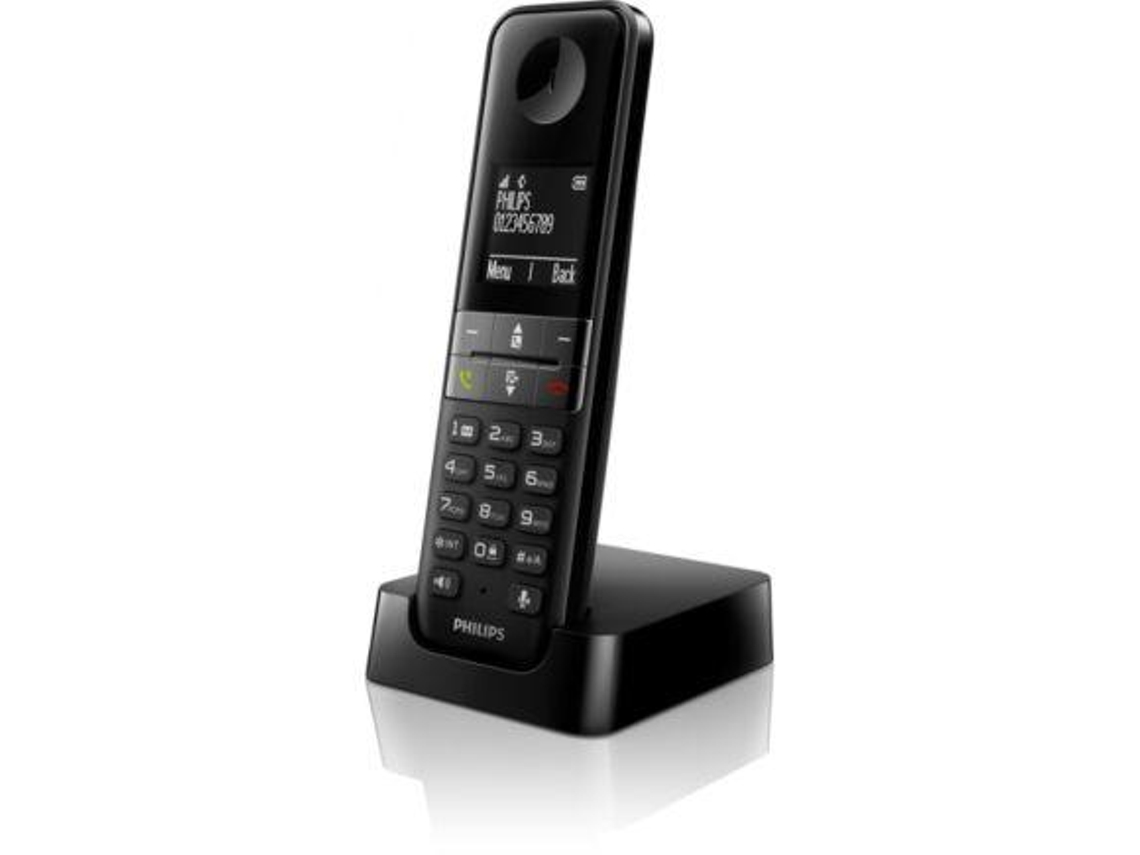 Philips D4701B Telefone Dect Identificação de Chamadas Preto