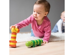 Jogo De Empilhar Beleduc, Brinquedo Educativo De Madeira Stacking Friends
