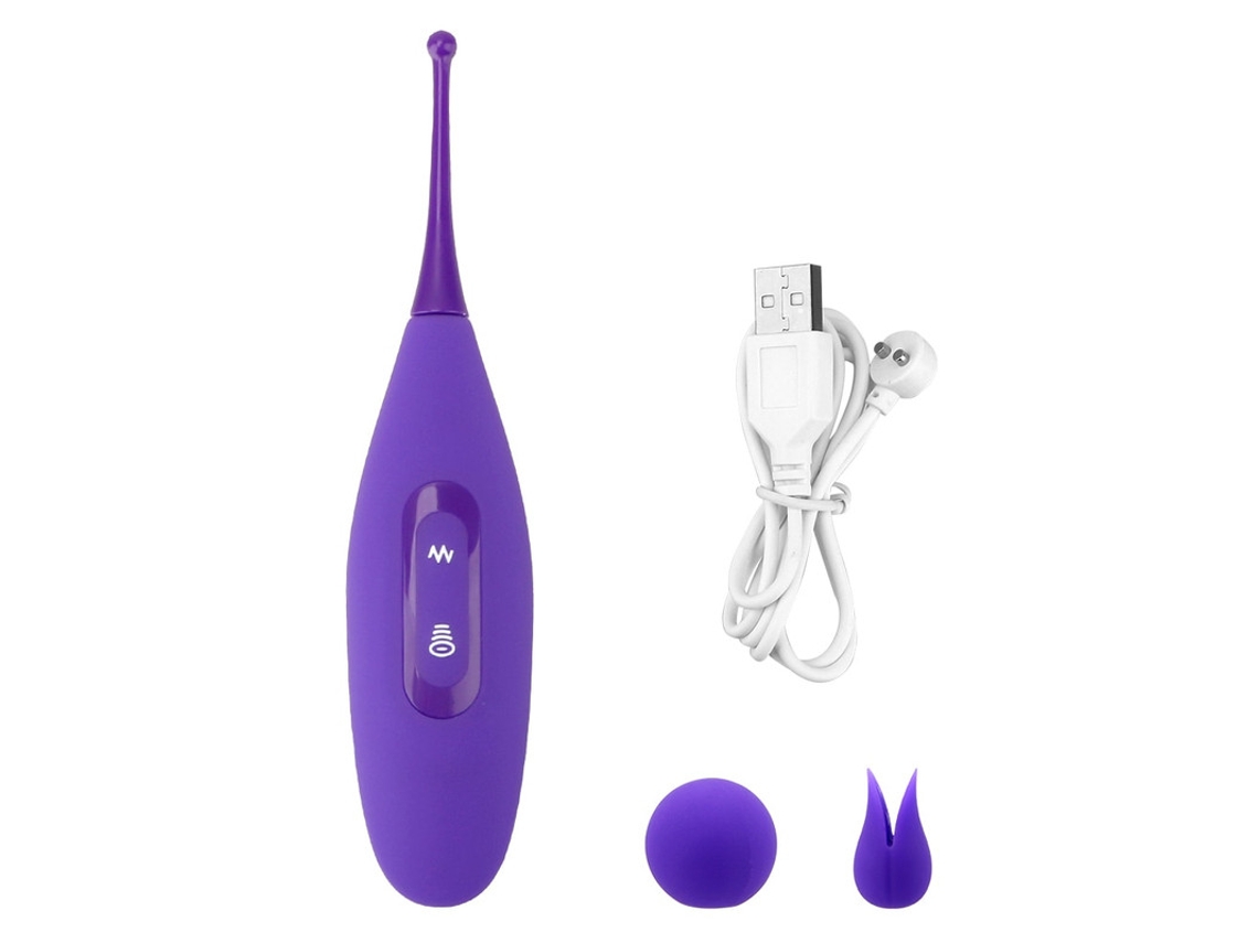 Vibrador De Massagem De Suco 2 Em 1 Com 8 Modos Para Mulheres (roxo)
