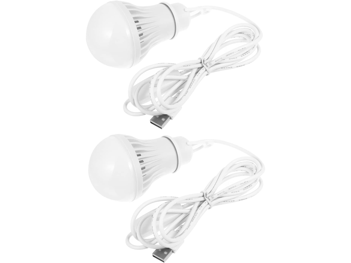 Kit com 2 Lâmpadas Usb para Camping, Ideais para Barraca, Iluminação Portátil para Quarto e Mercado. SFUSHOS