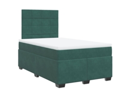 Box Spring Bed, Box Spring Beds Vidaxl Verde Veludo (120 X 190 Cm)