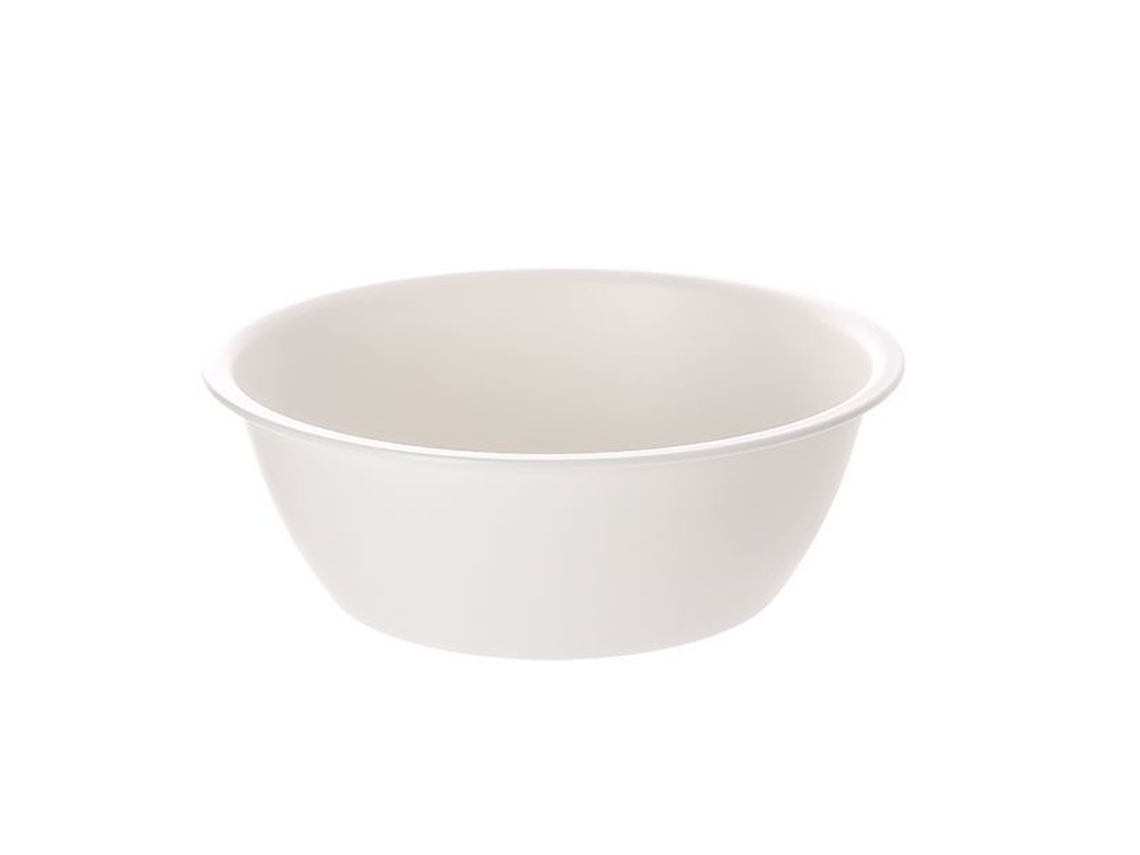 Bacia de lavar rosto redonda espessada de plástico branco creme S/MARCA