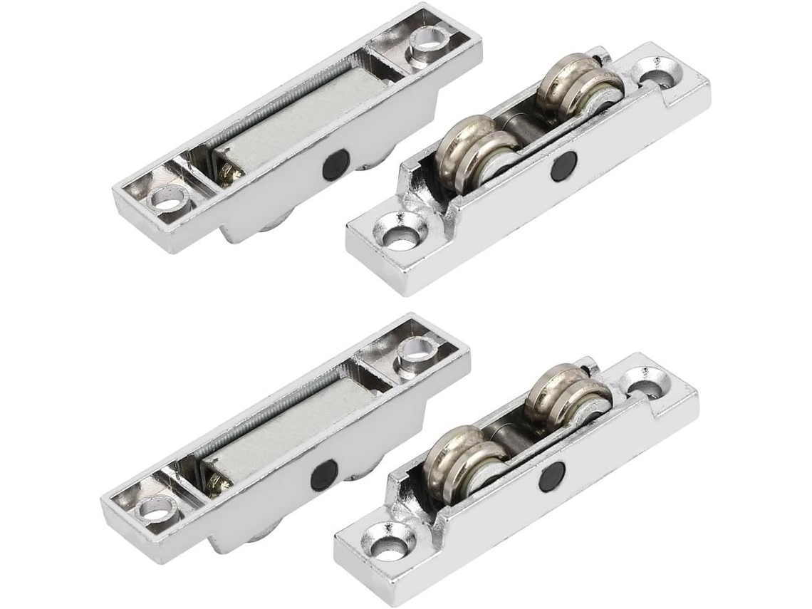 Polia Deslizante de Rolos Duplos em Liga Zinco, 59 Mm X 13 4 Peças CHABERLU