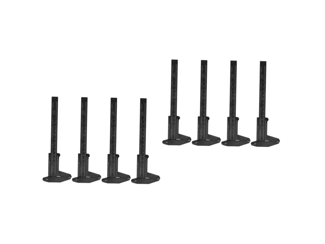 Conjunto De 8 Mini Paquímetros Plástico Baluue, Ferramenta Medição Com