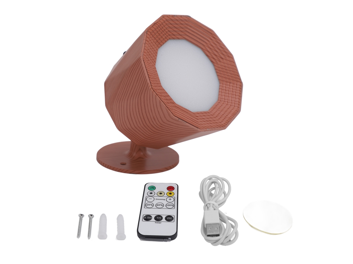 Luz de Parede Magnética Recarregável Usb, Controle Remoto, Brilho Ajustável, 3 Temp. de Cor