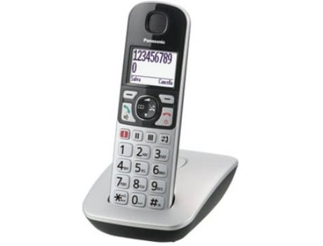 Telefone PANASONIC KX-TGE510GS Preto, prateado