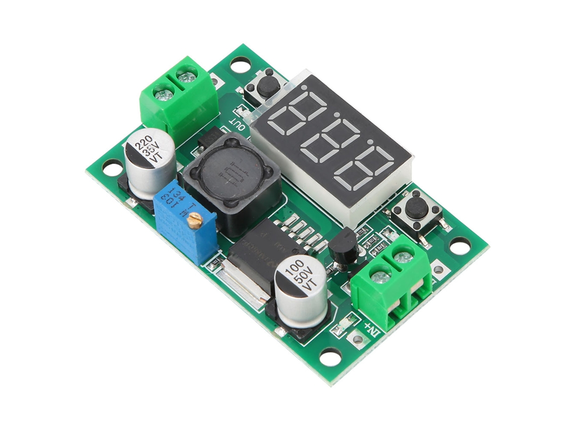 Laxiscreed Módulo Conversor Buck De Alta Potência Lm2596s Com Display Digital Ajustável