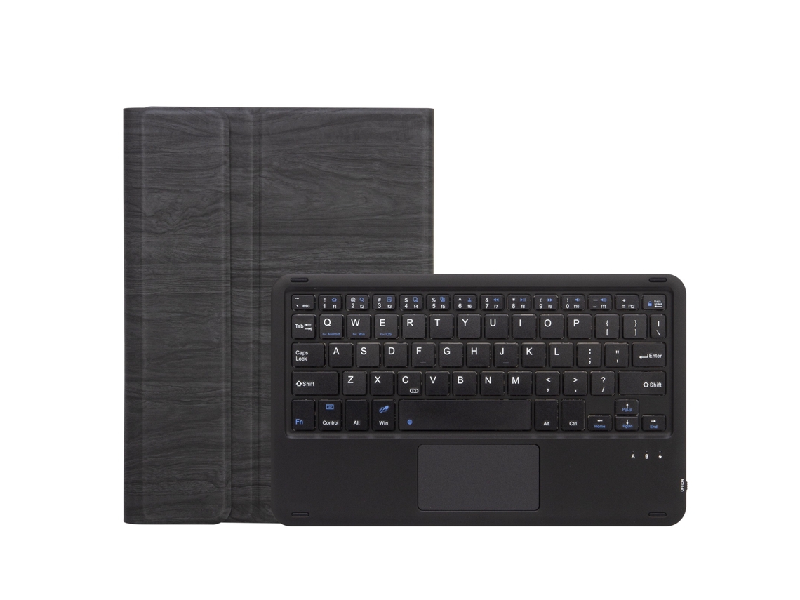 Lurelia Teclado Bluetooth Para Microsoft Surface Go2 Com Touchpad, Layout Pt, Grão De Árvore Preto Preto