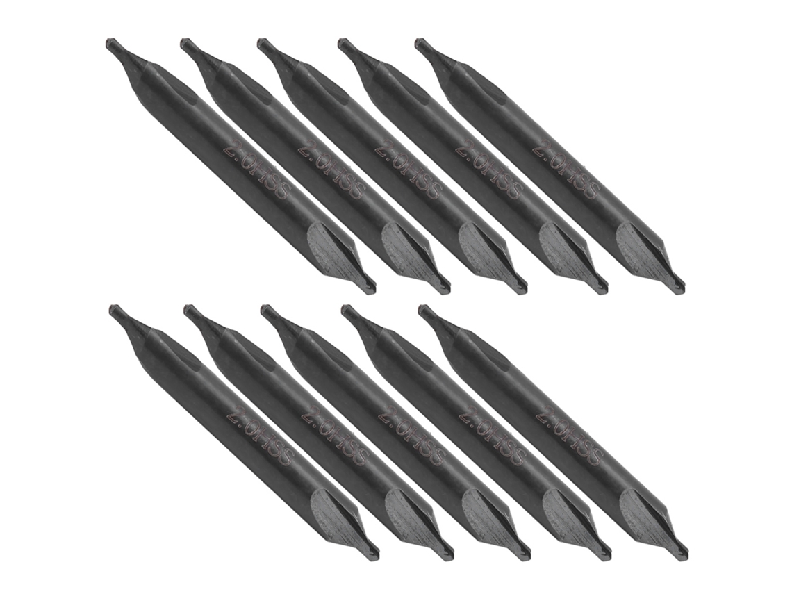 Broca Central Tipo A Inox 2mm 10 Peças
