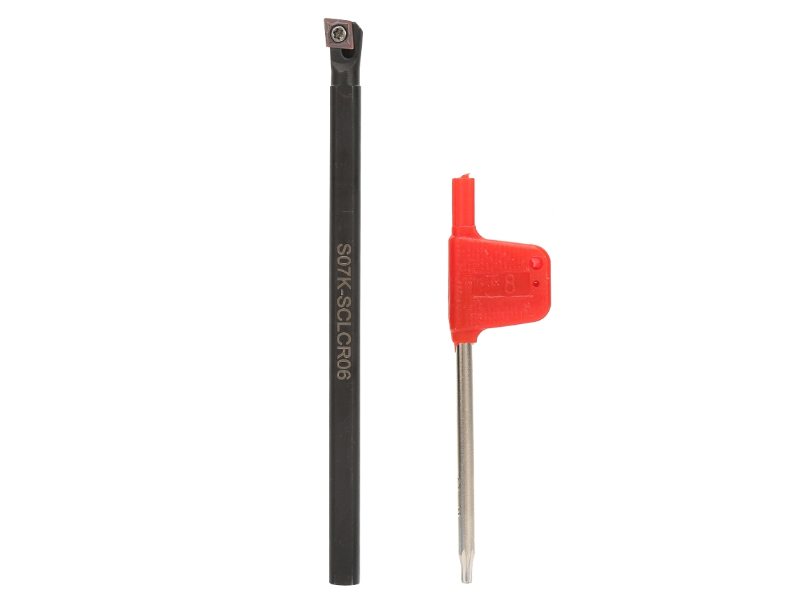 Suporte De Ferramenta De Torneamento S07k-sclcr06 Com Inserts De Carbeto Ccmt0602 E Chave Para Cnc