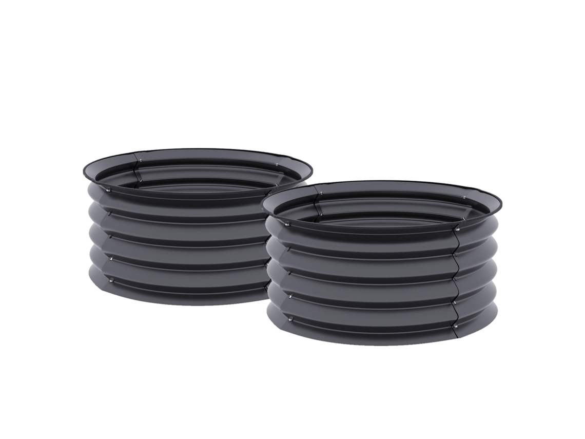 Conjunto para 4 Pessoas, Mesa e Cadeiras de Polirrattan com Almofadas, Cinza | S/MARCA
