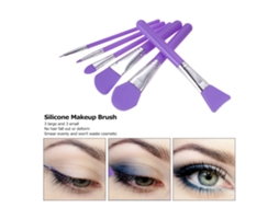 Pincéis De Silicone Para Máscara Facial E Base