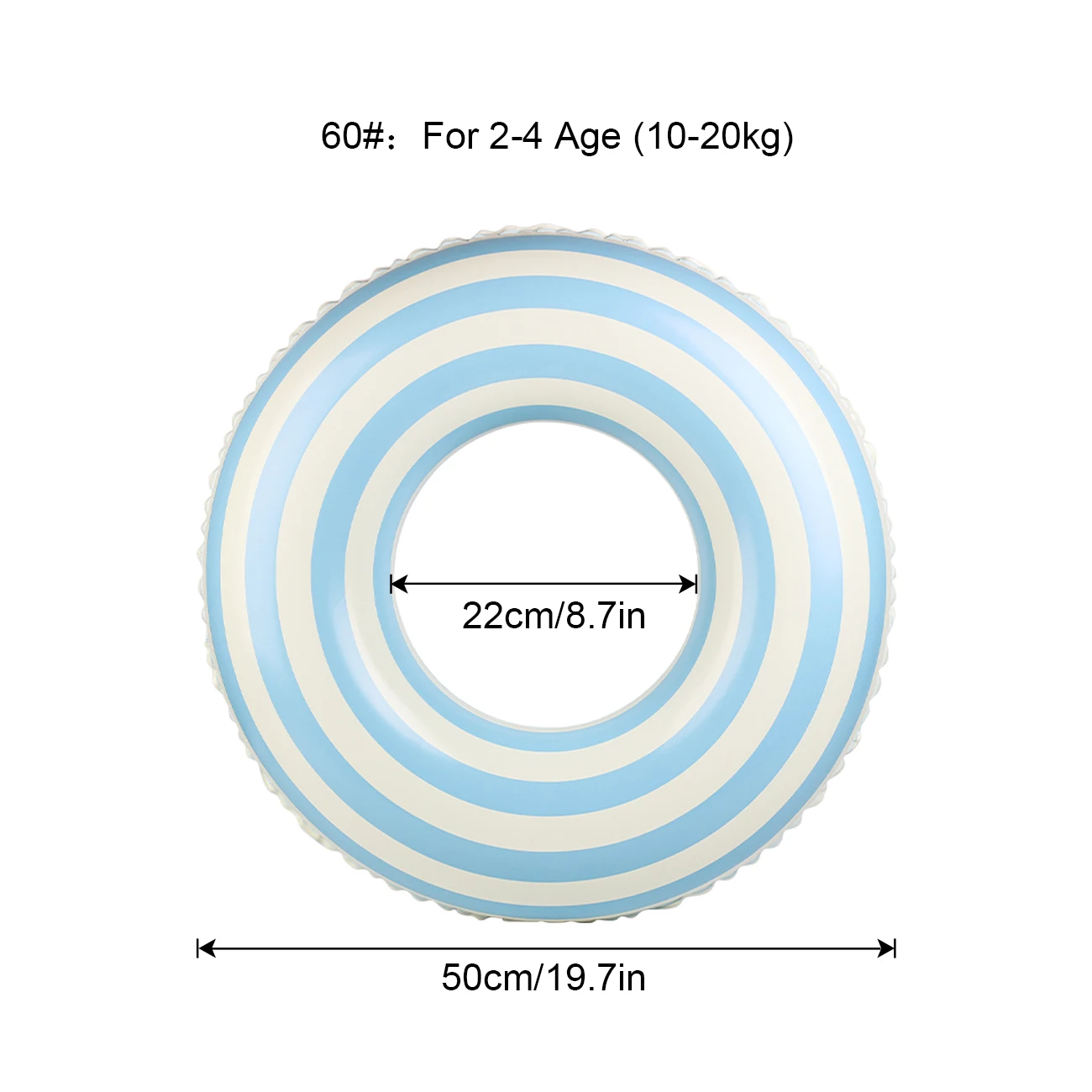 (azul Claro 60) Boias Infláveis Para Piscina Infantil, Anéis De Natação Para Adultos, Brinquedos De Praia E Boias Para Piscina