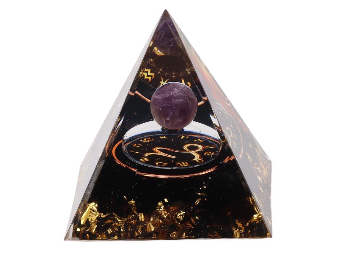 Rebe-pirâmide Orgonita 5cm Cristal Para Energia Positiva Cura Meditação Gerador De Energia Capricórnio Chakra