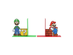 Suporte Livros Mario e Luigi Super Mario Bros Nintendo 15 cm