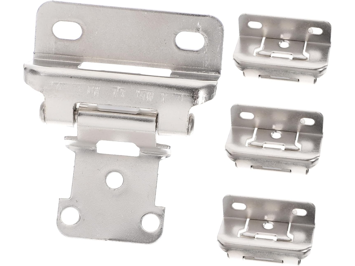 Conjunto De 4 Dobradiças Prateadas Com Fechamento Automático Para