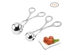 2pcs Pinças de Aço Inoxidável para Bolinhas de Carne, Scoops