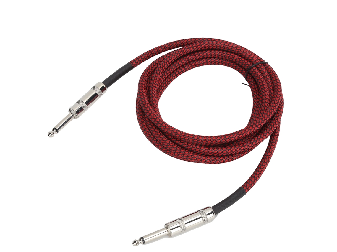 Cabo Mali de guitarra Jorindo 6.35mm, 1/4 polegada, 22 AWG, 3m, cobre sem oxigênio