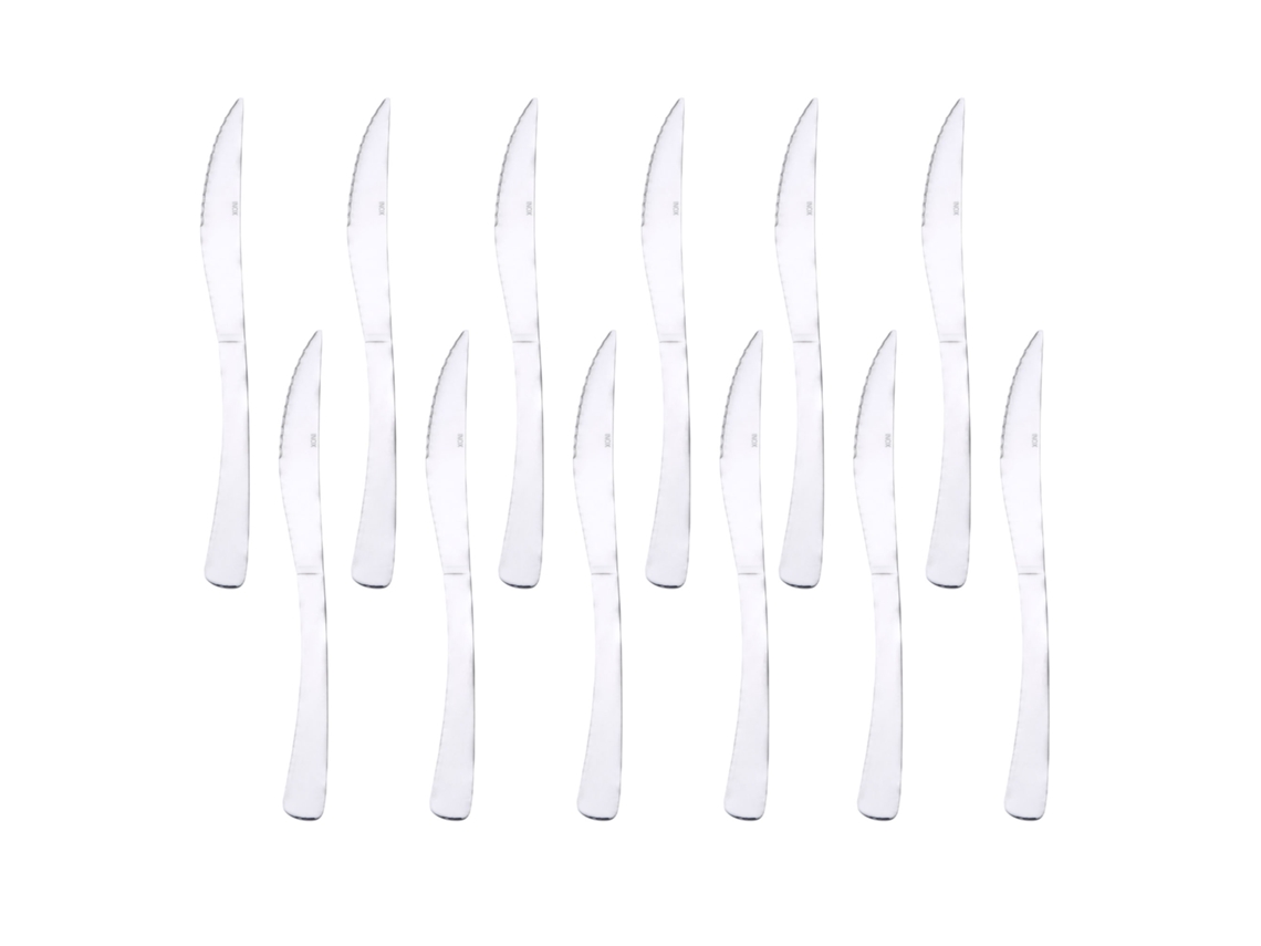 Conjunto De Facas Renberg (12 Peças) Aço Inoxidável Prata