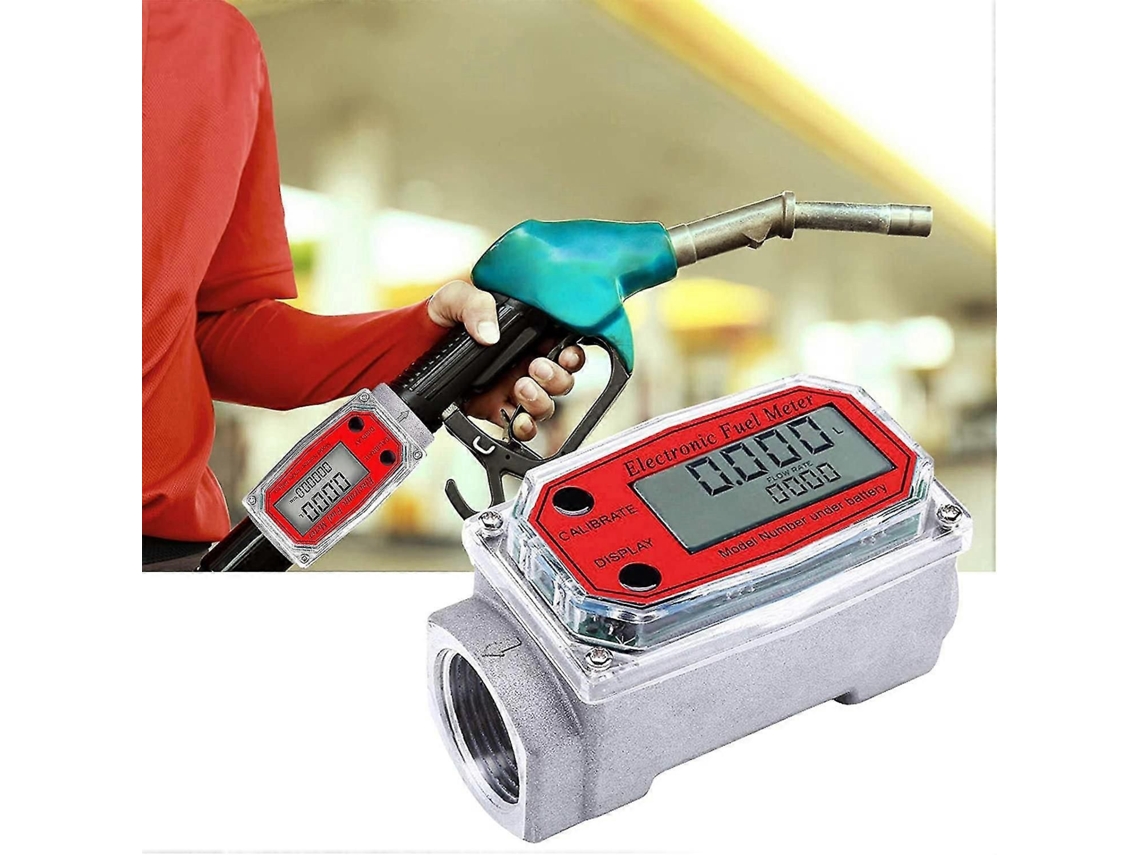 Display Lcd Digital Do Medidor De Turbina Digital De 1 Polegada Com Medidor De Combustível Npt Para Medição