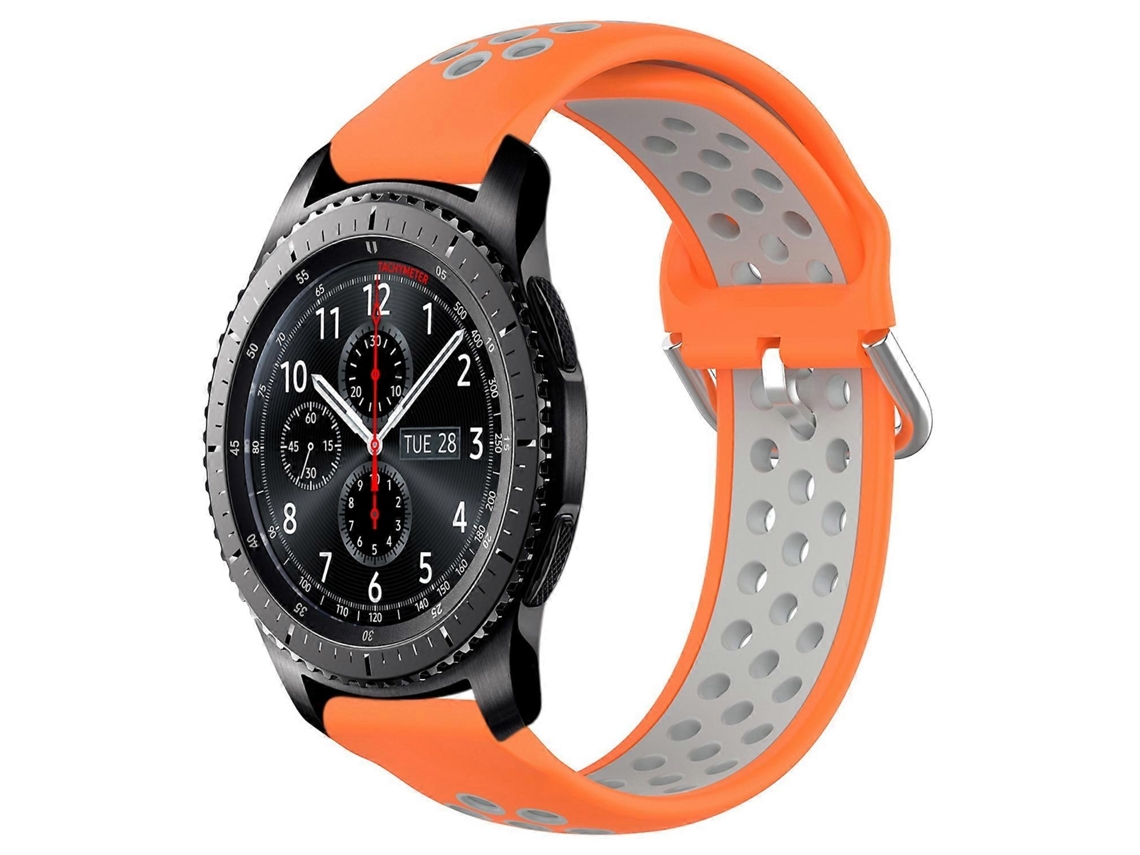 Pulseira De Silicone Esportiva Perfurada E Respirável De 22 Mm Para Samsung Gear S3 Frontier